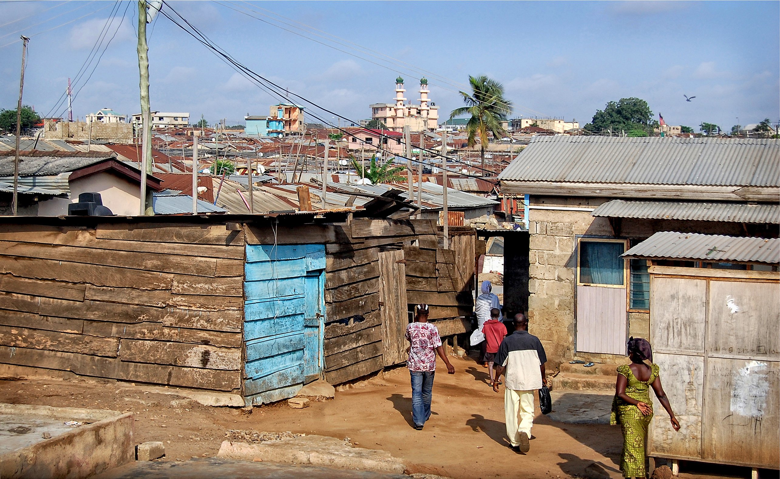 Dense residential infrastructure in Ghana