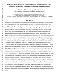 VEEV Biosurveillance Research Paper Image